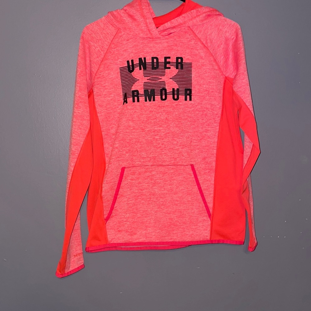 Neon pink Under Armour Hoodie